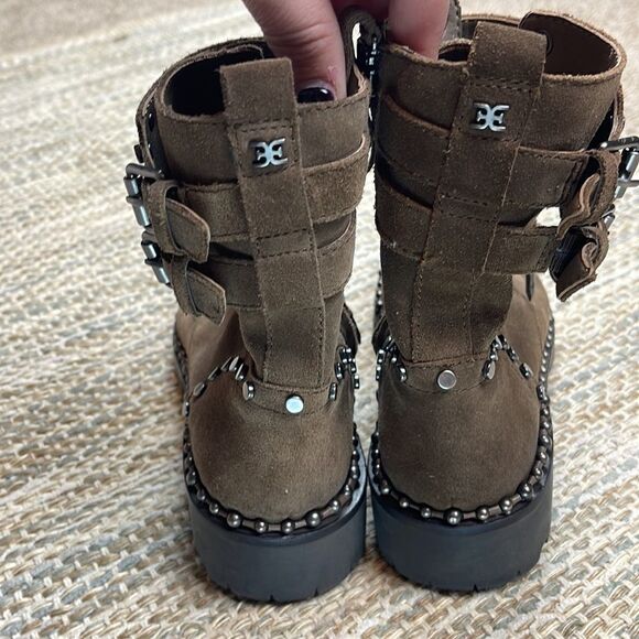 Sam Edelman Jennifer Studded Combat Boots - Picture 5 of 7